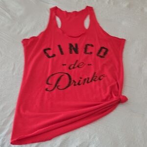Cinco de Drinko Red Tank Top